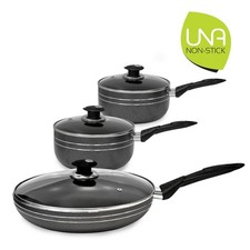 Non-Stick Aluminium 3pc Pot &