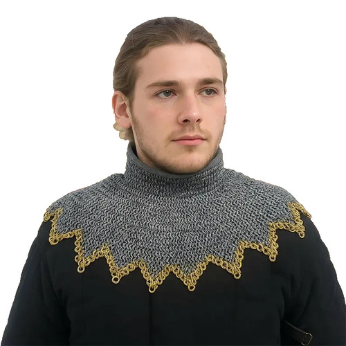 Chainmail neck collar gorget - chainmail,