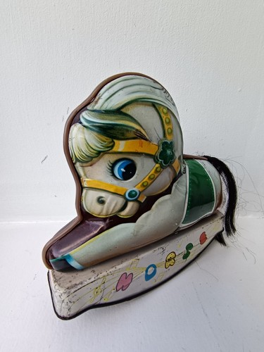 Tin toy clockwork rocking - tin,