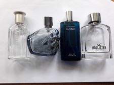EMPTY aftershave perfume bottles Diesel Davidoff Hollister Hilfiger Gabbana