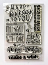 Avery Elle Cake & Candles stamp set