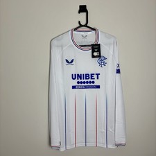 BNWT Rangers Football Shirt Jersey 2023/24 Long Sleeve Away (L) auc