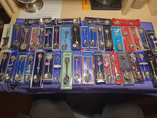 40 Silver Plated Souvenir Spoons Job Lot Collection (May Include Other Metals)
