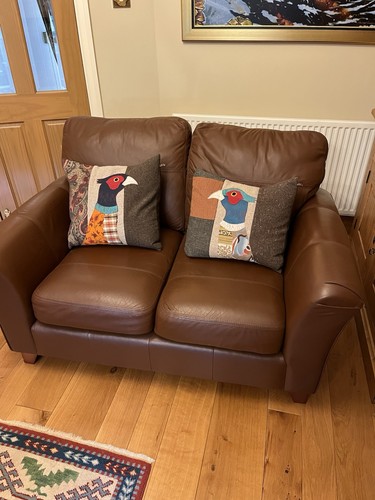 Leather seater sofa - m&s,