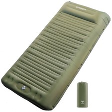 Self Inflating Camping Mat 14CM Upgraded Sleeping Mat with Built-in Army Green