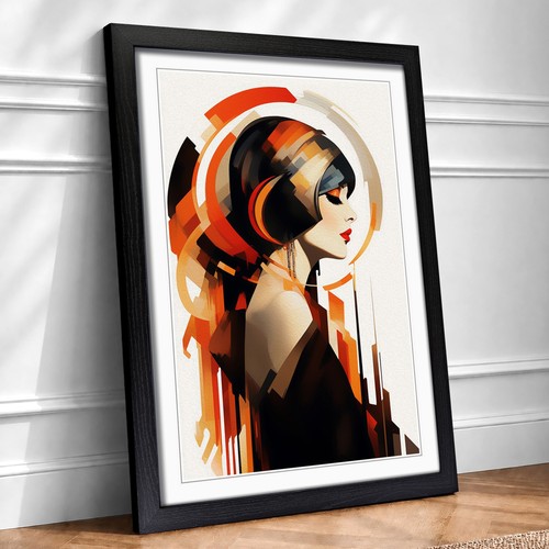 Art deco woman - art,