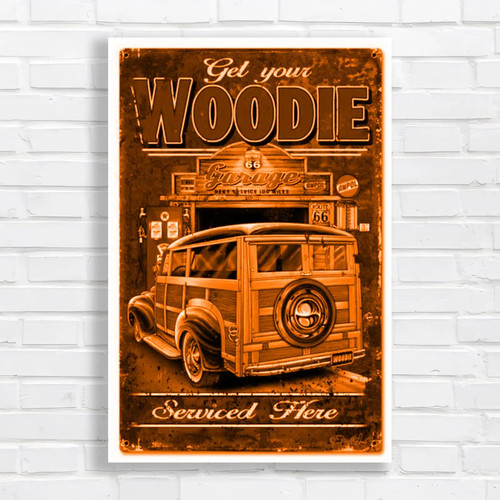 Retro route woody - route,