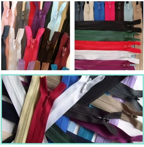 Assorted zips job lot - zips,
