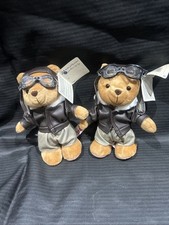 Plush aviator teddy bear - 2,