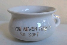Vntg Mini Chamber Pot Japan "You Never Had It So Soft" Bathroom Humor