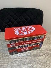Nestle Kit Kat Double Decker Bus Storage Tin Collectible 2017