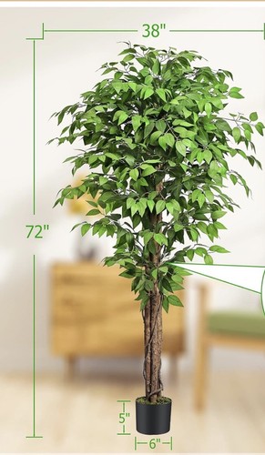 6ft ficus artificial trees - 6ft,