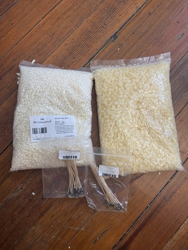 Soy and beeswax candle making - beeswax,