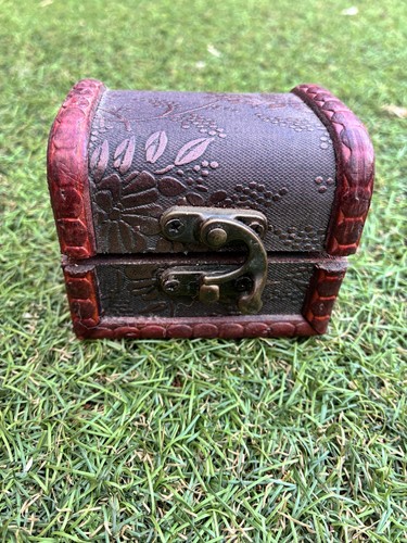 Vintage wooden treasure chest - vintage,