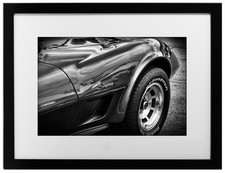 1973 Chevrolet Corvette Stingray Photo Print 13x19 Mancave Art Black & White C3