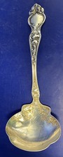 Wallace Sterling Solid Gravy Ladle 7 1/8" Long - Violet Pattern