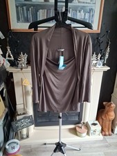 BNWT M&S Taupe Faux Shrug Top
