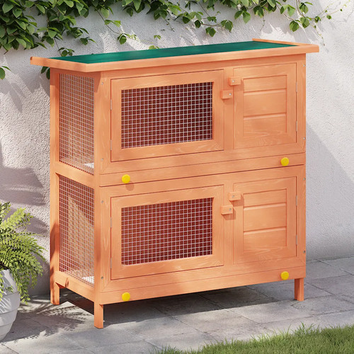 Outdoor two tier - two-tier, rabbit