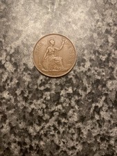 1947 PENNY - ONE PENNY COIN - BRONZE - KING GEORGE VI