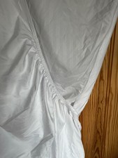 White - Fitted Sheet -King Size ( 152x200+40 cm) - deep skirt - Microfiber