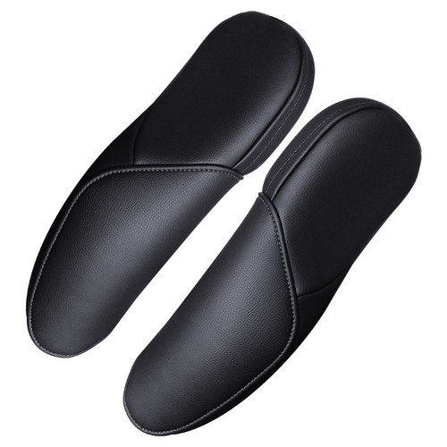 Black leather side seat - 2x,