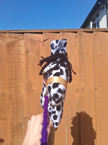 Handmade hobby horse black - horse,