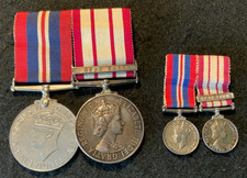 WW2 war medal and ERII naval general service medal  bar Near East