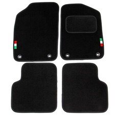 Fits Fiat 500 2012 Onwards Tailored Carpet Car Mats Black 4pcs Floor Set