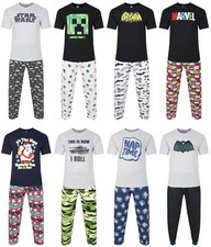 Mens Character Pyjamas S to XXL Cartoon Night Sleep Lounge PJ Sets Xmas Novelty