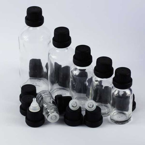 Amber blue glass - glass, dropper