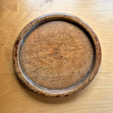 A superb English early 19thC sycamore food platter of stunning colour & patina.