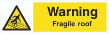 Warning fragile roof 1 2mm - warning,