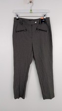 M&S Women's Trousers Size 10 Short Dogtooth The Mia Slim Ankle Grazers New F2