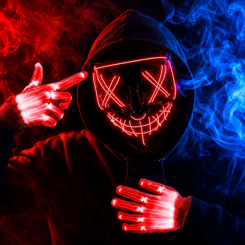 Led purge mask red - mask, light