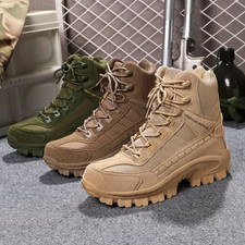 Men's Solid High Top Military