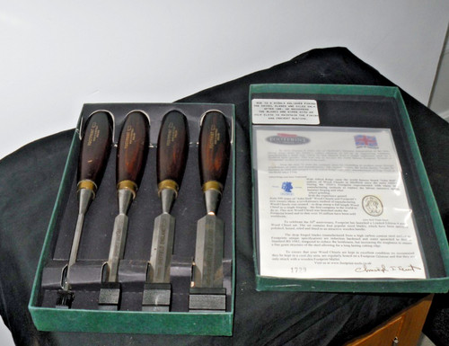 Vintage footprint chisels - chisels, x4