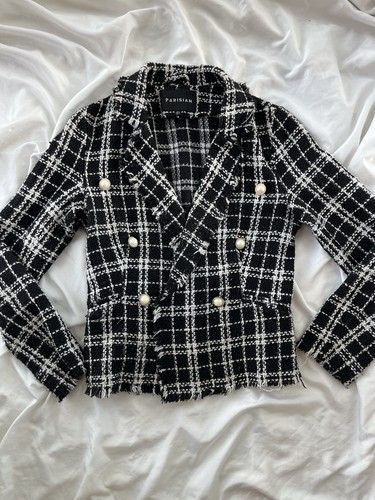 Women black white tweed - women’s,