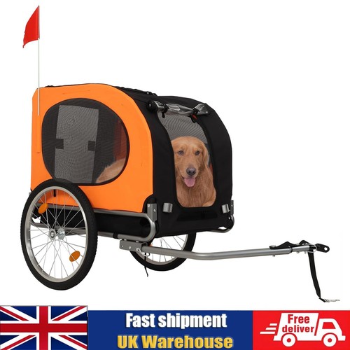 Folding dog bike trailer for - bike,