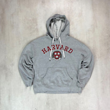 Harvard Hoodie Women Sz S Vintage Y2K Grey American College Spellout Sweatshirt