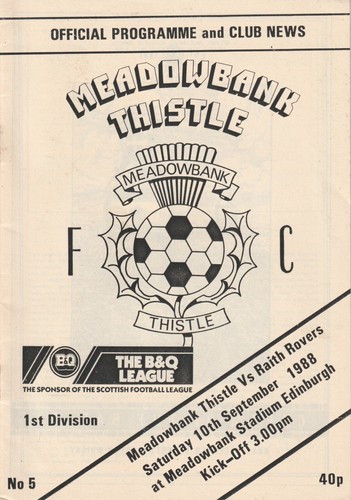 Meadowbank thistle raith - meadowbank,