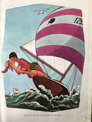Vintage 1970 sexy sailing sail - sexy,