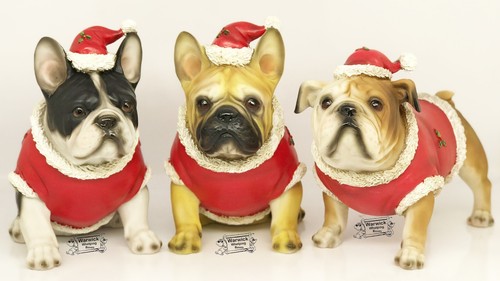 Christmas french bulldog - christmas,