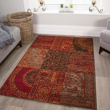 Patchwork Brown Orange Living