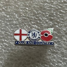 3. Chelsea Supporter Enamel Badge - Wear  Proud - Very Collectable We Remember