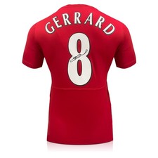 Steven Gerrard Back Signed