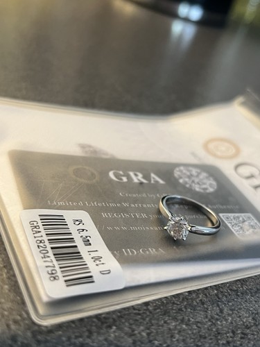 Genuine 1ct moissanite ring - genuine,