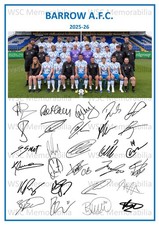 11723. Barrow AFC Signed Team