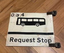 Vintage Request metal Bus Stop