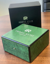 PIERRE KUNZ GRANDE COMPLICATIONS G008 QPRI GREEN WATCH BOX W/ OUTER BOX MP149