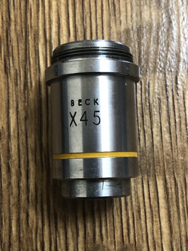 Beck x45 microscope objective - beck,